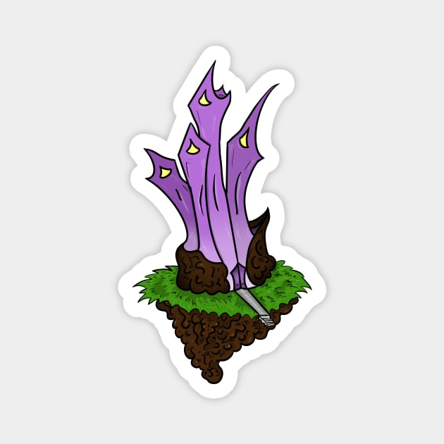 Amethyst Tower Magnet by GeekVisionProductions