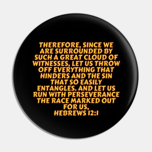 Bible Verse Hebrews 12:1 Pin