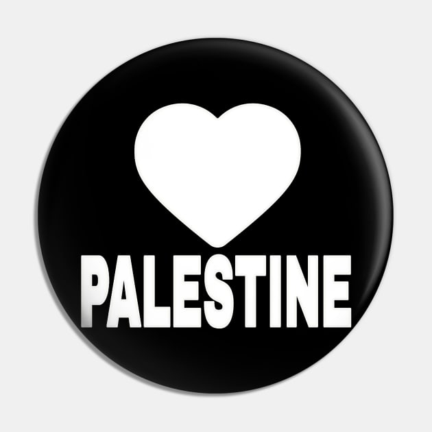 🤍 PALESTINE - White - Front Pin by SubversiveWare