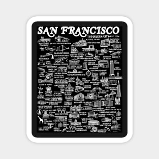 San Francisco Map Magnet