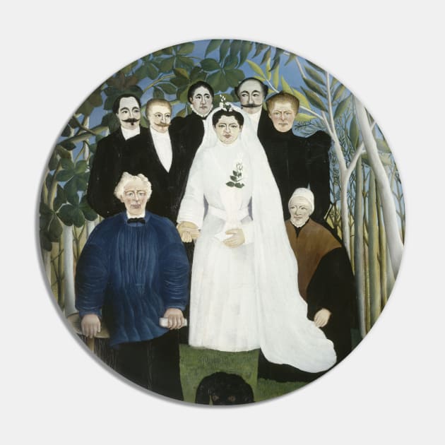 The Wedding Party by Henri Rousseau Pin by Classic Art Stall