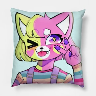 Lucie the Cat Portrait Pillow