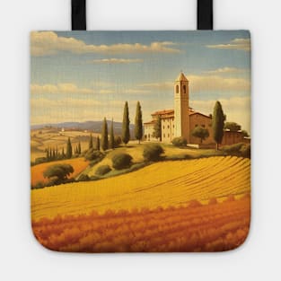 Toscana, Italy, Travel poster Tote