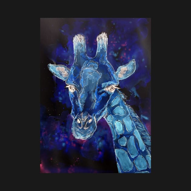 Blue Giraffe by ZeichenbloQ