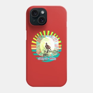 Shred the Waves (female surfer ocean surf) Phone Case