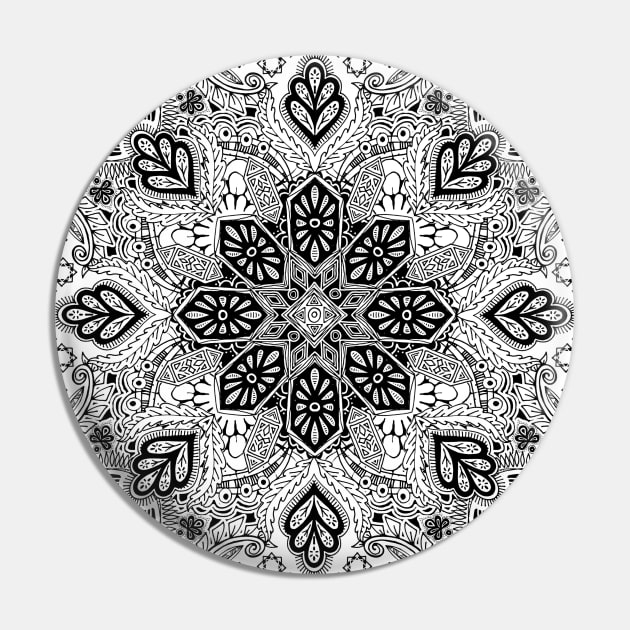 Gypsy Lace in Monochrome Pin by micklyn