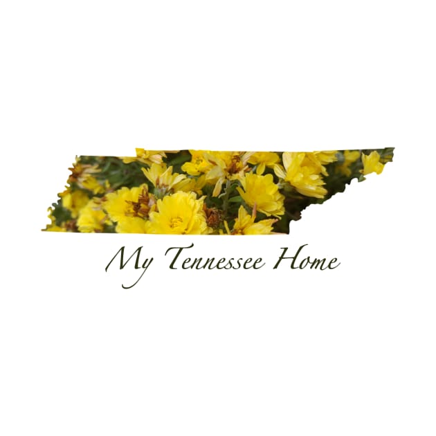My Tennessee Home - Yellow Mum Flowers by A2Gretchen