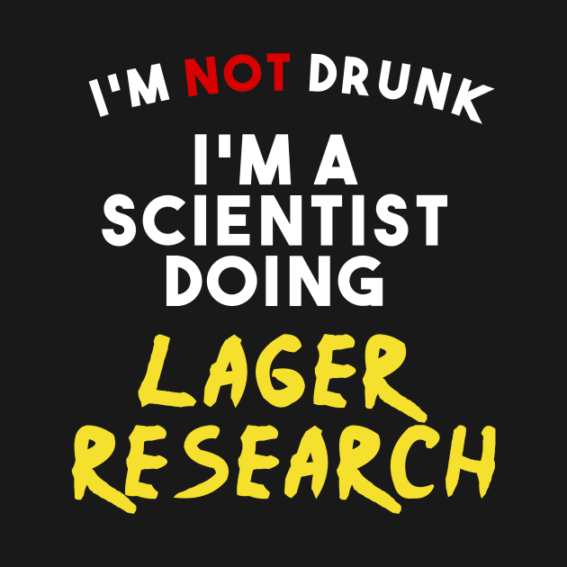 I love beer lager research funny present by Captain-Jackson