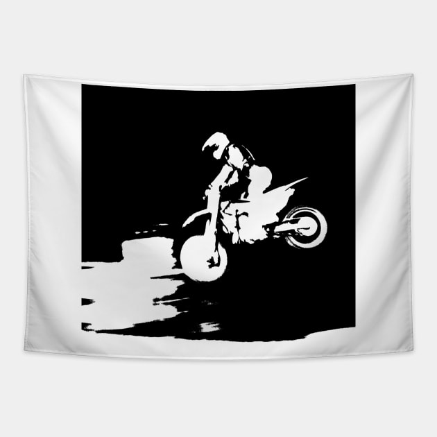 motocross Tapestry by rickylabellevie