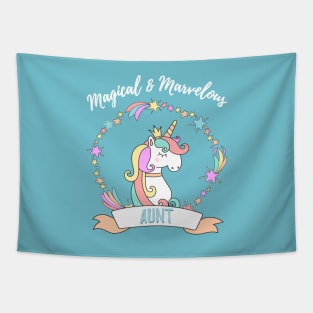 Magical Marvelous Aunt Unicorn Tapestry