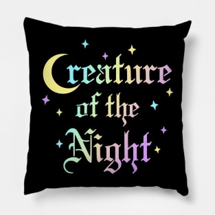 Creature of the Night Rainbow Pillow