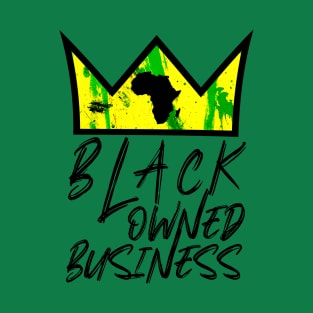 Black Owned Business African Crown T-Shirt