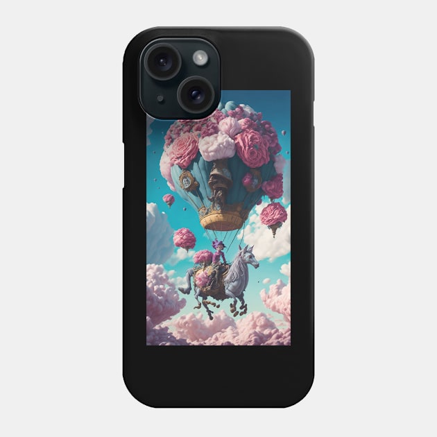 Dream Escape - Giant Flower Balloon Phone Case by SARKAR3.0