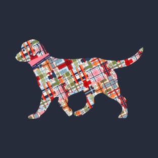 Preppy Madras Retriever Dog T-Shirt