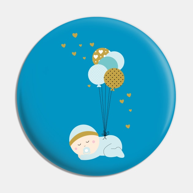 Baby boy Pin by grafart