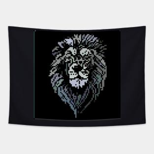 Pixel lion Tapestry