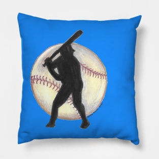 Baseball Silhouette Pillow