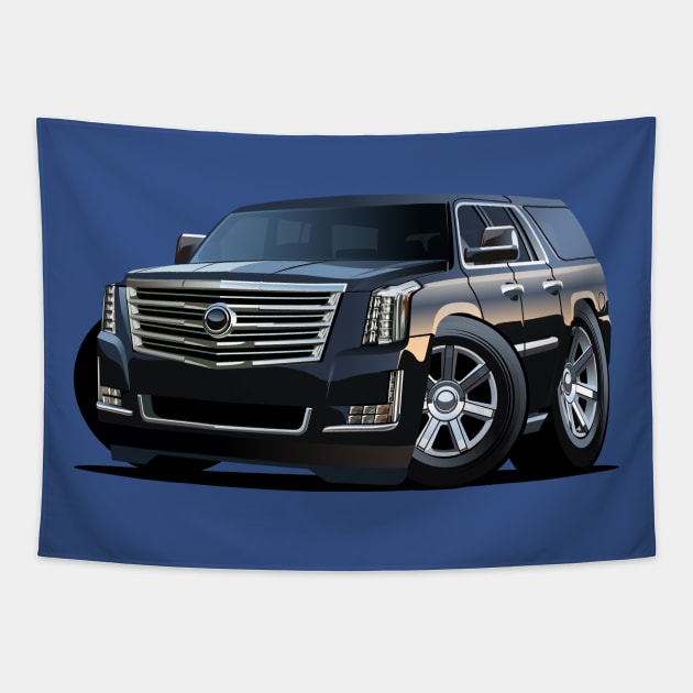 Cartoon car Tapestry by Mechanik