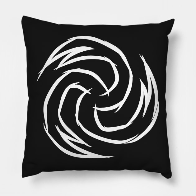 Tempest (white) Pillow by DeLyss-Iouz