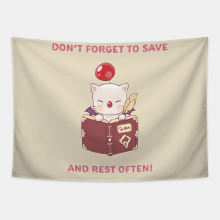 Self Care Save Moogle Tapestry