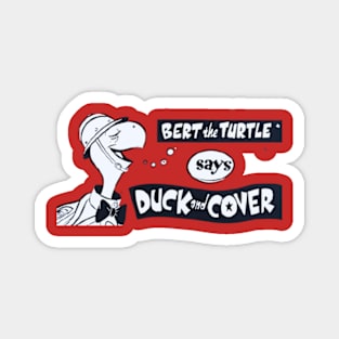 Bert the Turtle Says Duck and Cover 1960s Magnet