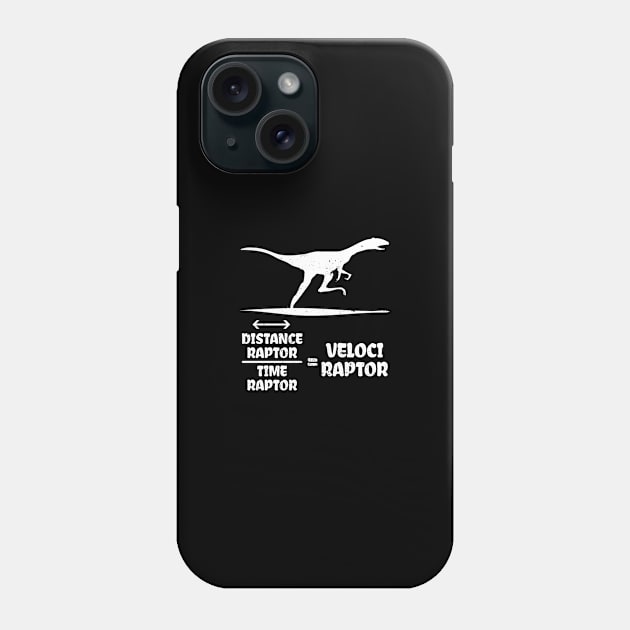 Physics Equation Shirt | Velociraptor Velo Dinosaur Gift Phone Case by Gawkclothing