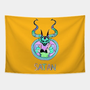 Color Book Satan 3 Tapestry