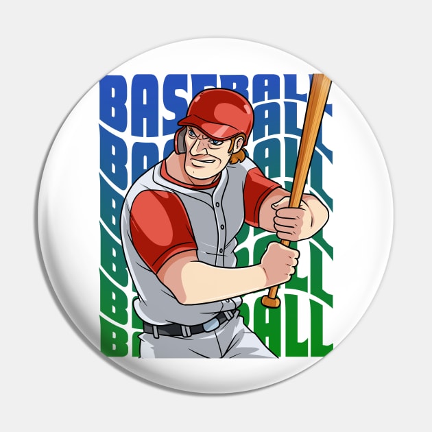 Baseball Player Boys Girls Youth Homerun Hitter Sports Pin by Noseking