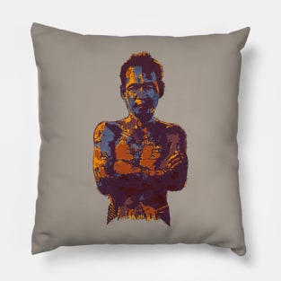 Defiant Khmer Man A Bong Thom Pillow