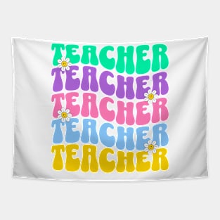 Retro Wave Teacher Tapestry