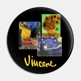 3 Famous Vincent van Gogh Paintings Pin