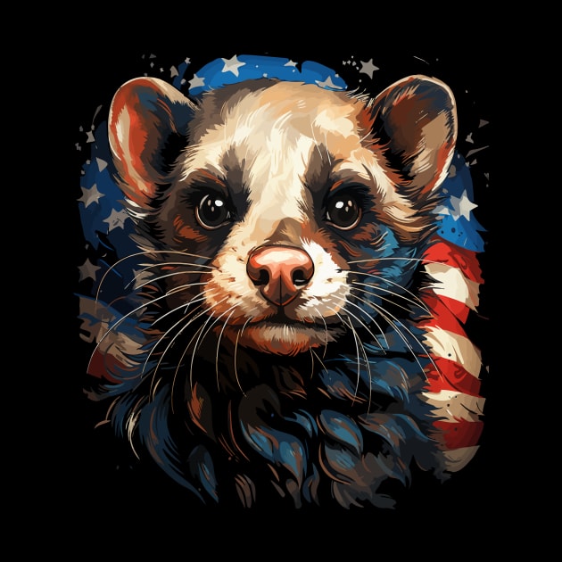 Patriotic Ferret by JH Mart