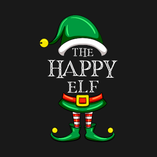 The Happy Elf Matching Family Christmas Pajama T-Shirt