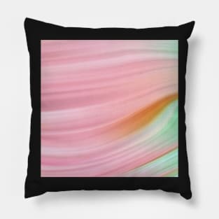 Pink Marble Waves Pillow