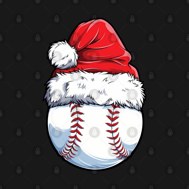 Christmas Baseball Ball Santa Hat by maexjackson