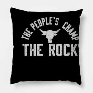 The Rock The People's Champ Logo Pillow