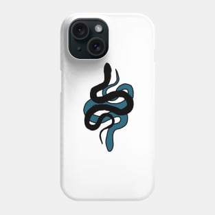 Black and blue snake Phone Case
