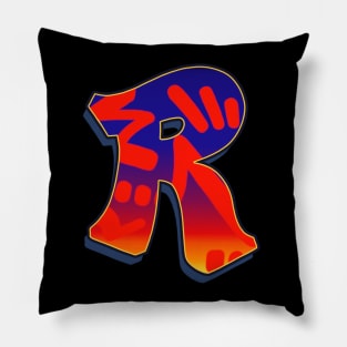 Letter R - Night Sky Pillow