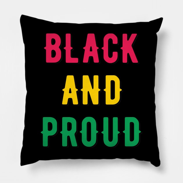 Black And Proud Pillow by photographer1