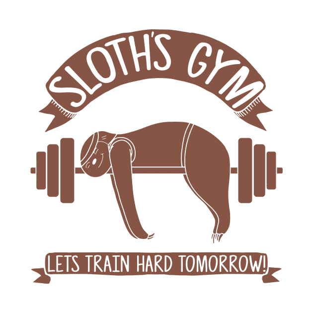 Sloths love Gym by crackdesign