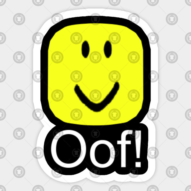 Roblox Oof Noob Head Meme - roblox oof sticker