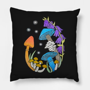 Magical Mushrooms Pillow