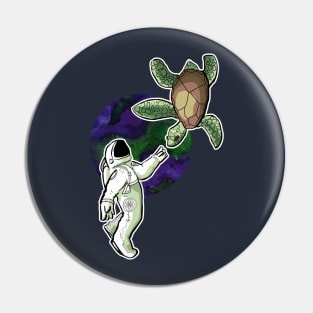 Space Turtle Pin