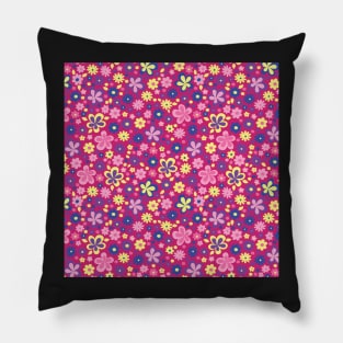 BARBIE LOLLIPOP MAGENTA VINTAGE FLORAL RETRO FUN Pillow