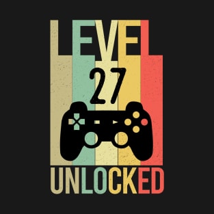 Level 27 unlocked - 27th birthday gift T-Shirt