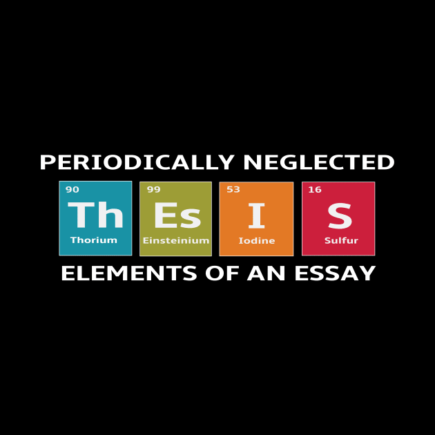 English Teacher Periodic Elements of an Essay by spiffy_design