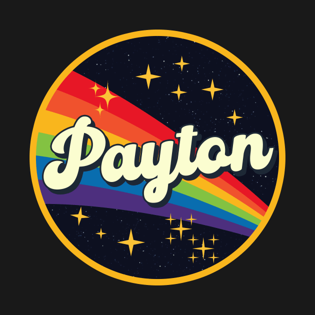 Payton // Rainbow In Space Vintage Style by LMW Art