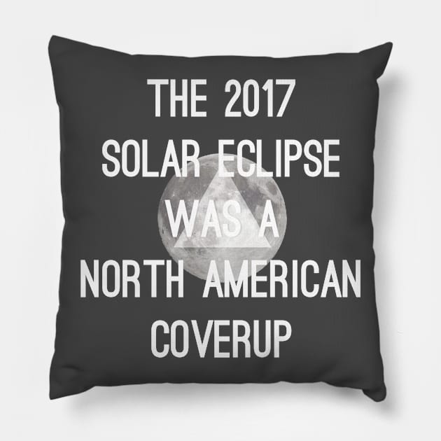 Solar Eclipse Conspiracy Pillow by BretThomas