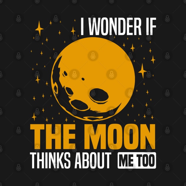 I wonder if the moon thinks about me too, Starry Night Reflection Graphic by BenTee