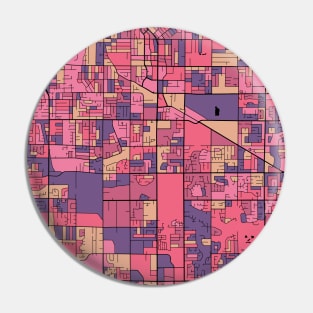 Surrey Map Pattern in Purple & Pink Pin